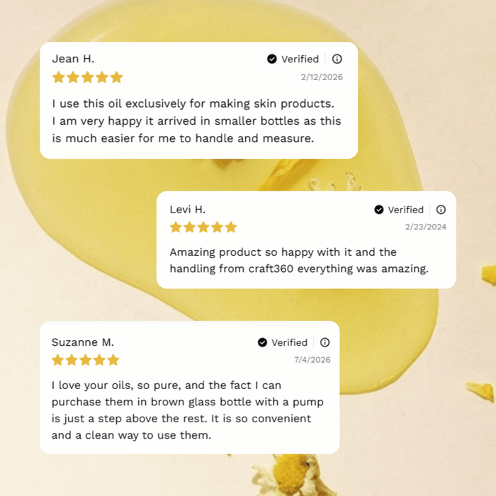 Customer reviews and testimonials for Avocado Oil from Craft 360