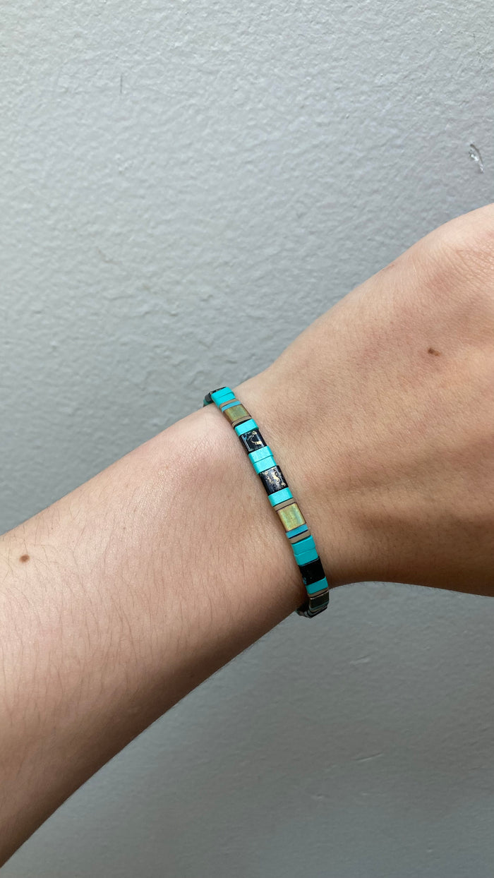Turquoise and Black