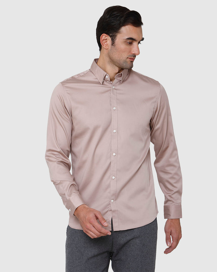 Beige Full Sleeves Shirt