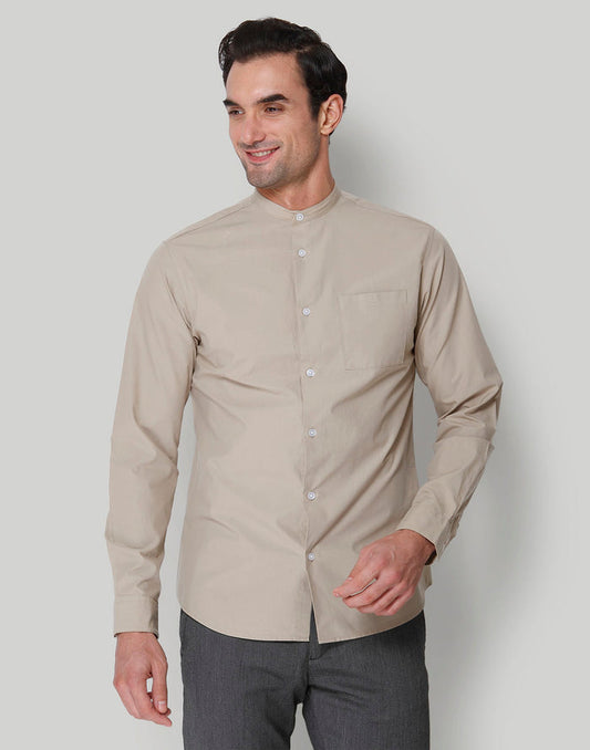 Beige Full Sleeves Shirt