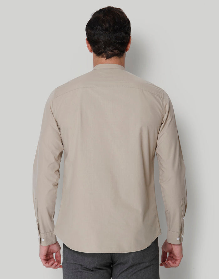 Beige Full Sleeves Shirt