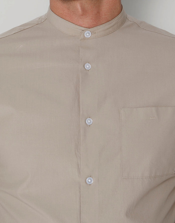 Beige Full Sleeves Shirt