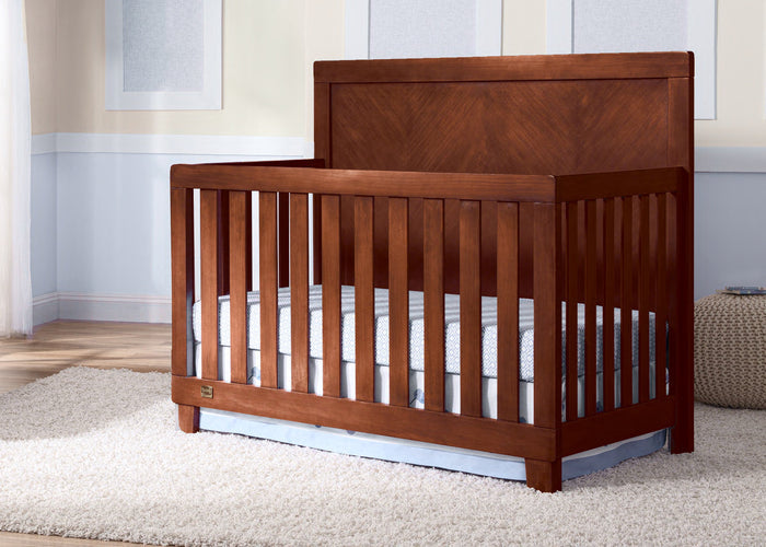 Simmons Kids Espresso Truffle (208) Bellante 4-in-1 Crib, Room Shot a0a