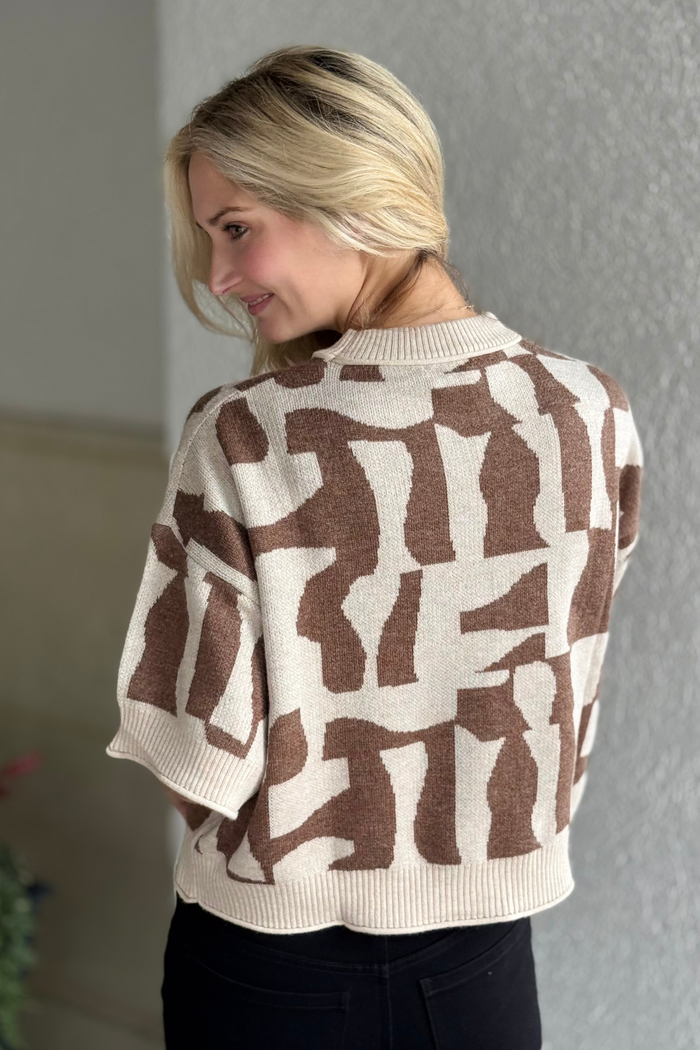 Better Than Basic Abstract Sweater