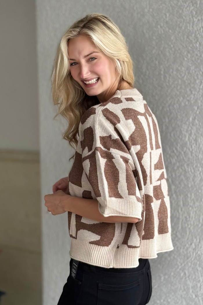 Better Than Basic Abstract Sweater
