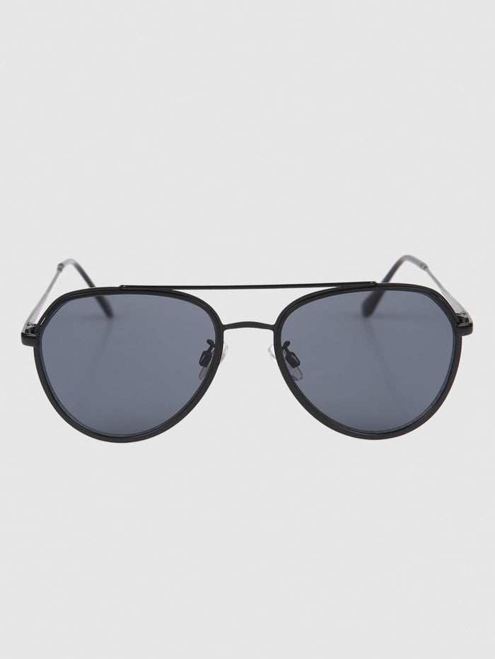 Black Aviator Sunglasses