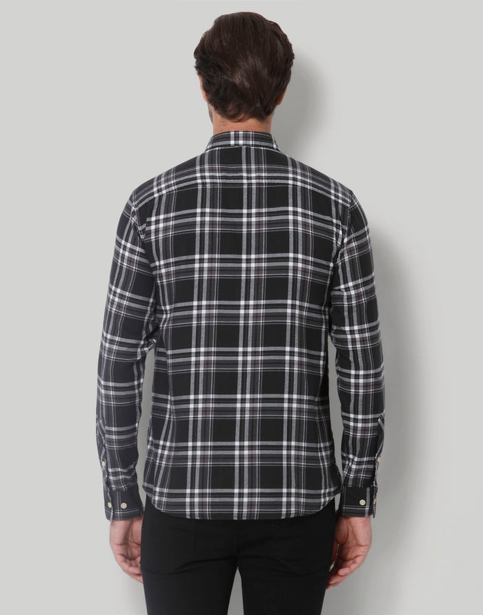 Black Check Full Sleeves Shirt