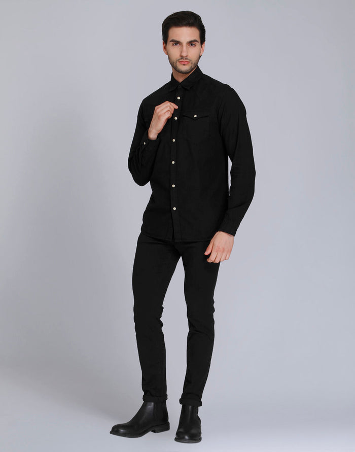 Black Full Sleeves Shirt