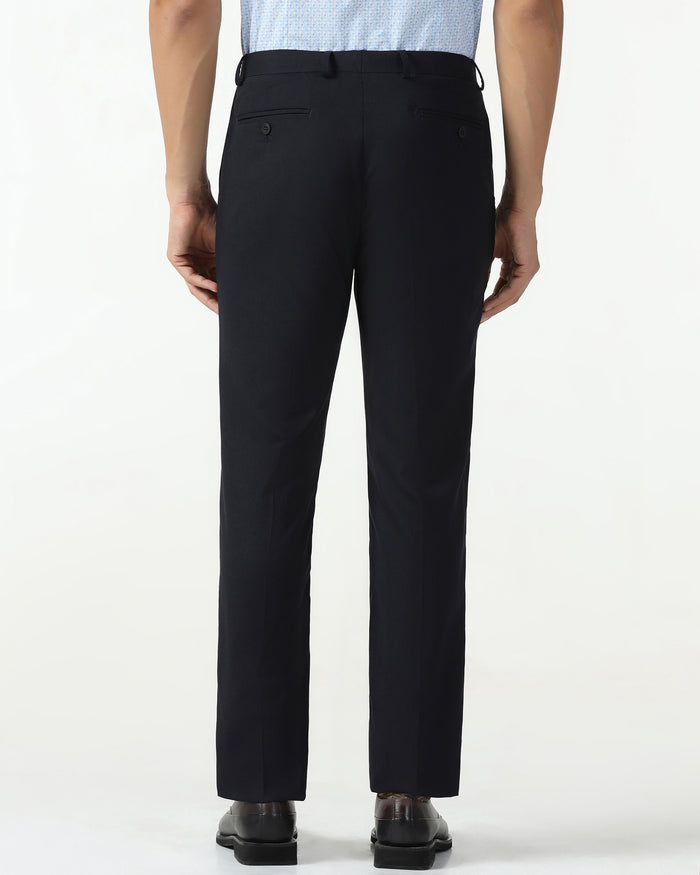 Black Luxe Solid Trouser - Meter