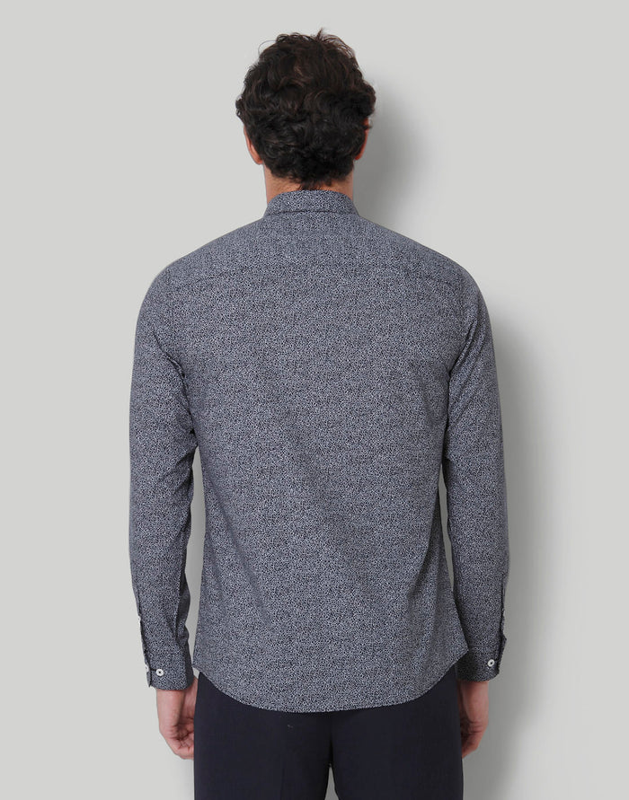 Black Printed Full Sleeves Shirt