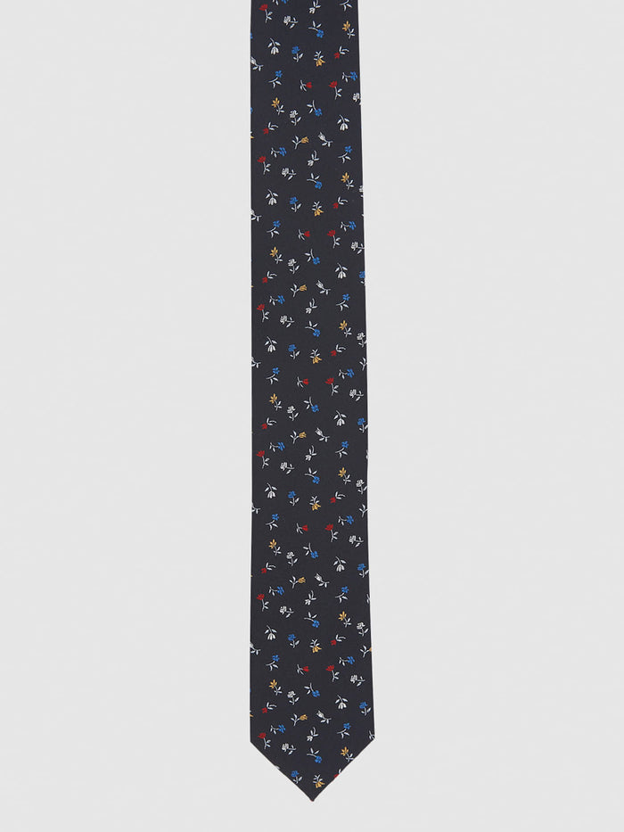 Black Printed Tie