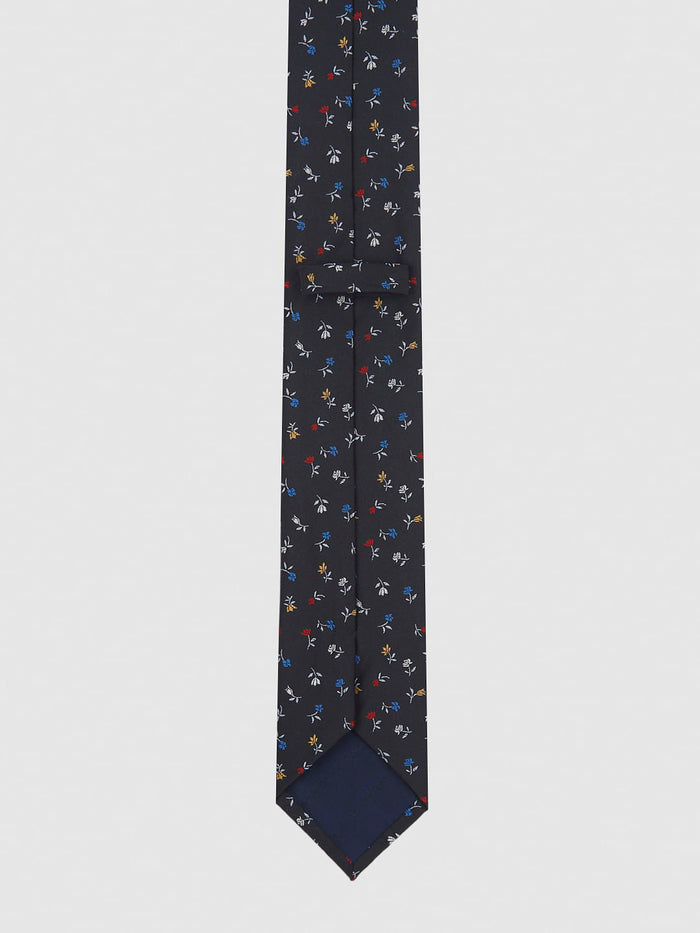 Black Printed Tie