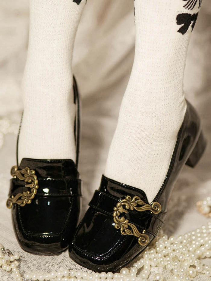Black/Brown Retro JK Style School Uniform Shoes