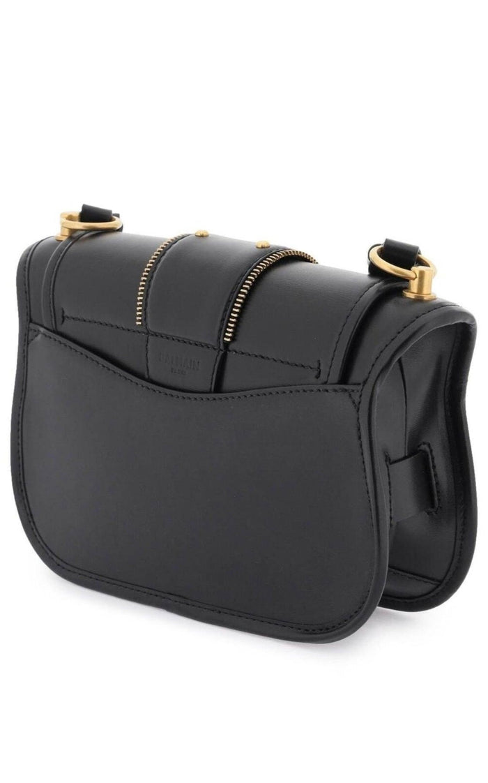Balmain Blaze Leather Shoulder Bag - Runway Catalog