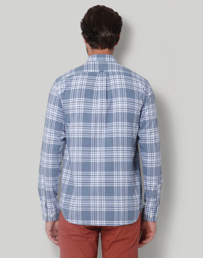 Blue Check Full Sleeves Shirt