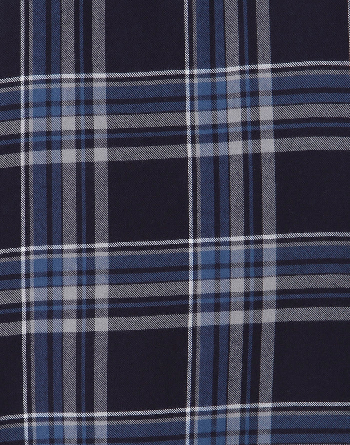 Blue Check Full Sleeves Shirt