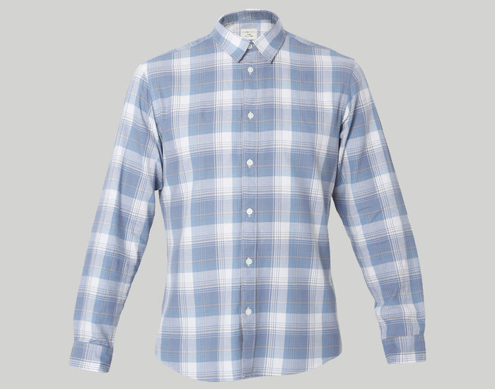 Blue Check Full Sleeves Shirt