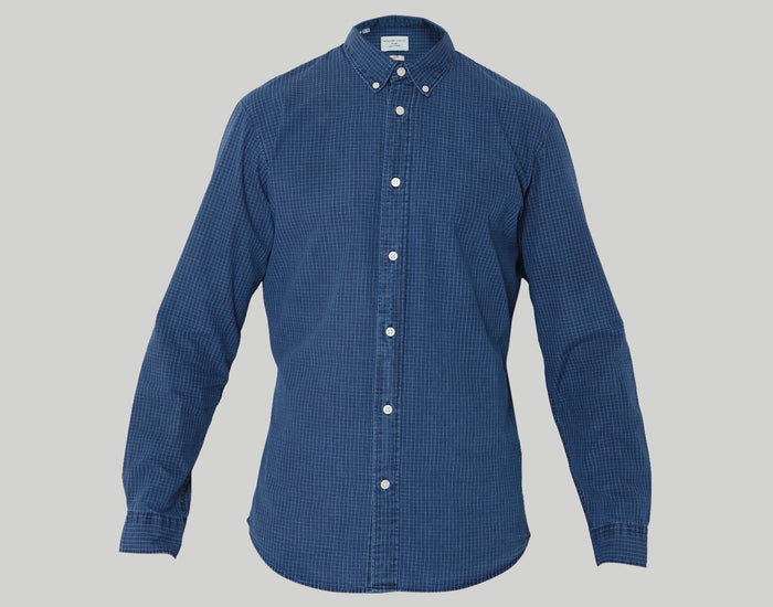 Blue Check Full Sleeves Shirt