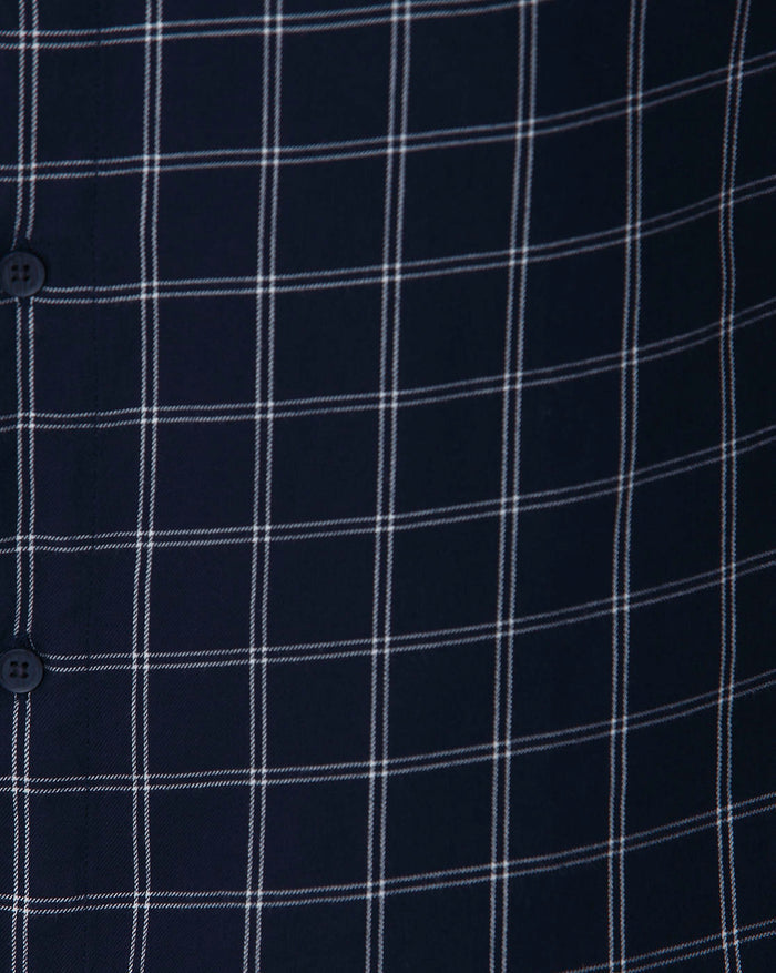 Blue Check Full Sleeves Shirt