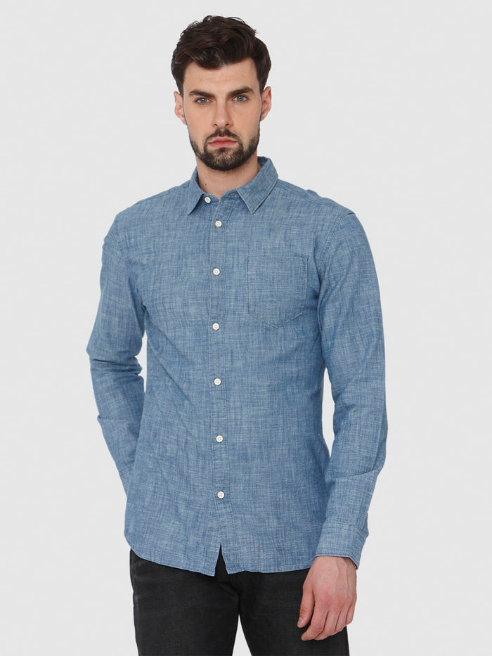 Blue Full Sleeves Shirt