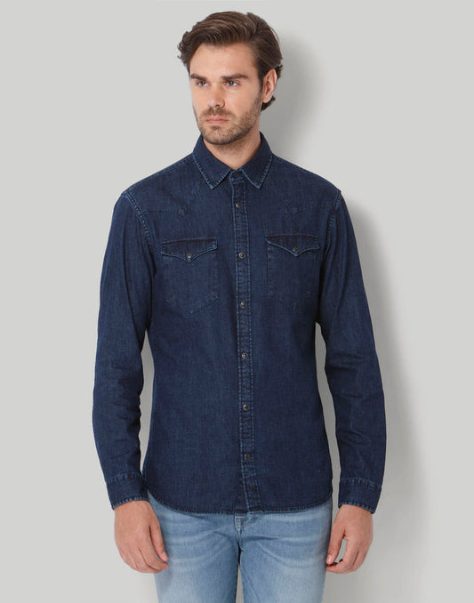 Blue Full Sleeves Shirt