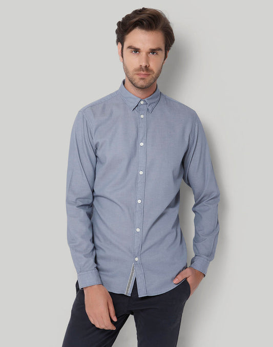 Blue Full Sleeves Shirt