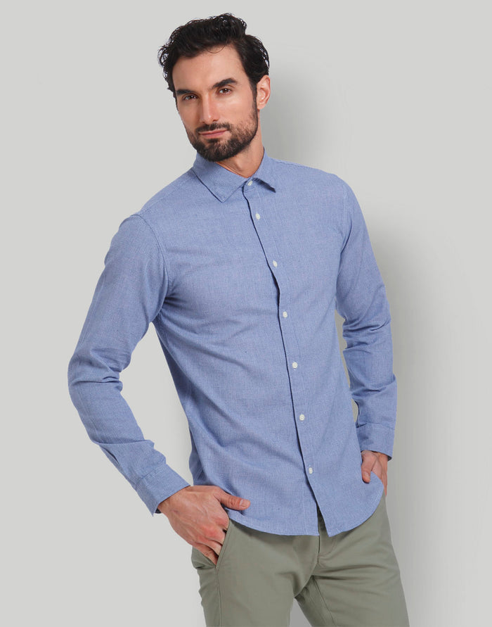 Blue Full Sleeves Shirt