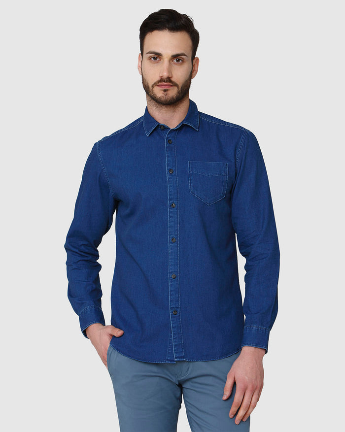 Blue Full Sleeves Shirt