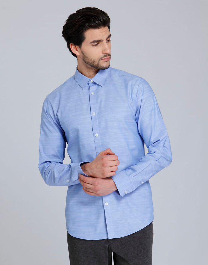 Blue Full Sleeves Shirt