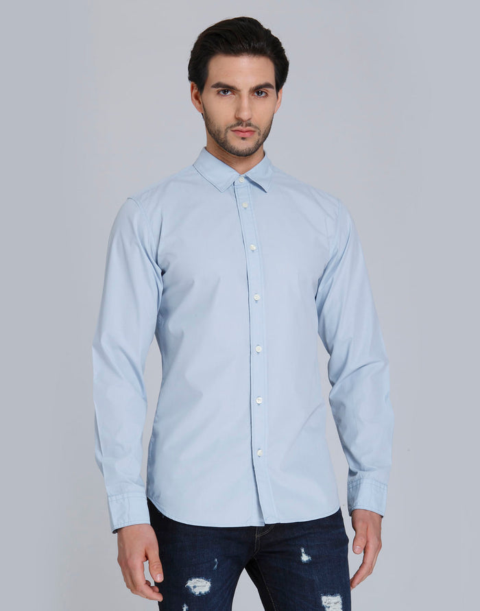 Blue Full Sleeves Shirt