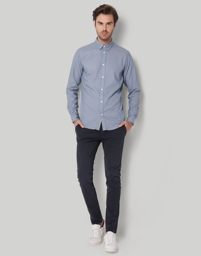 Blue Full Sleeves Shirt