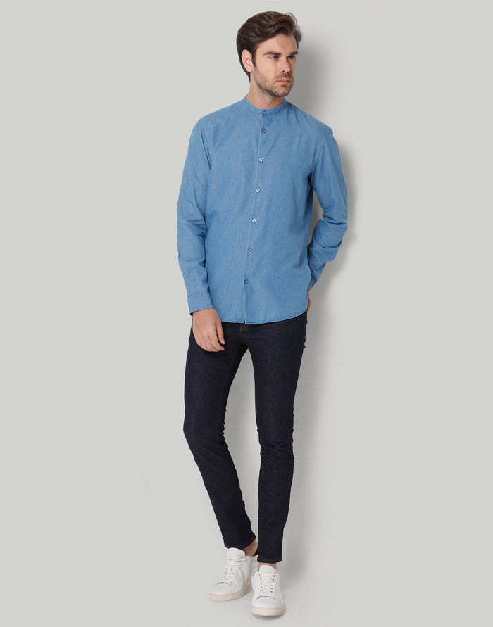 Blue Full Sleeves Shirt