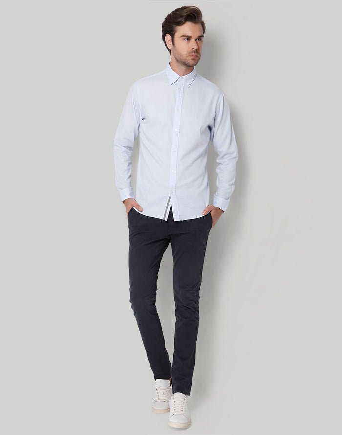 Blue Full Sleeves Shirt