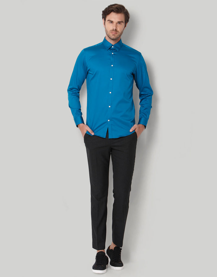 Blue Full Sleeves Shirt