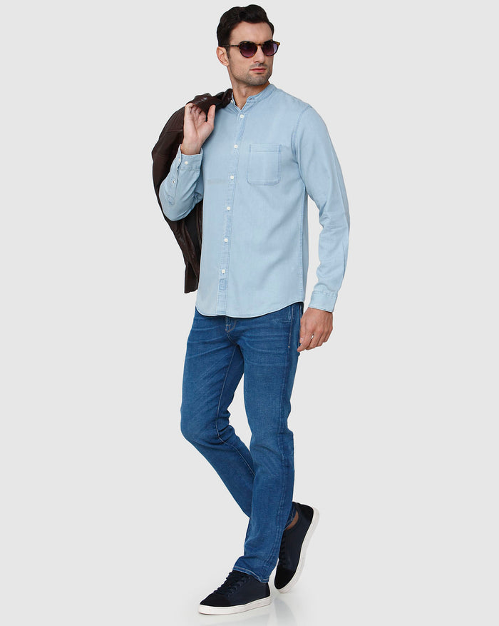 Blue Full Sleeves Shirt