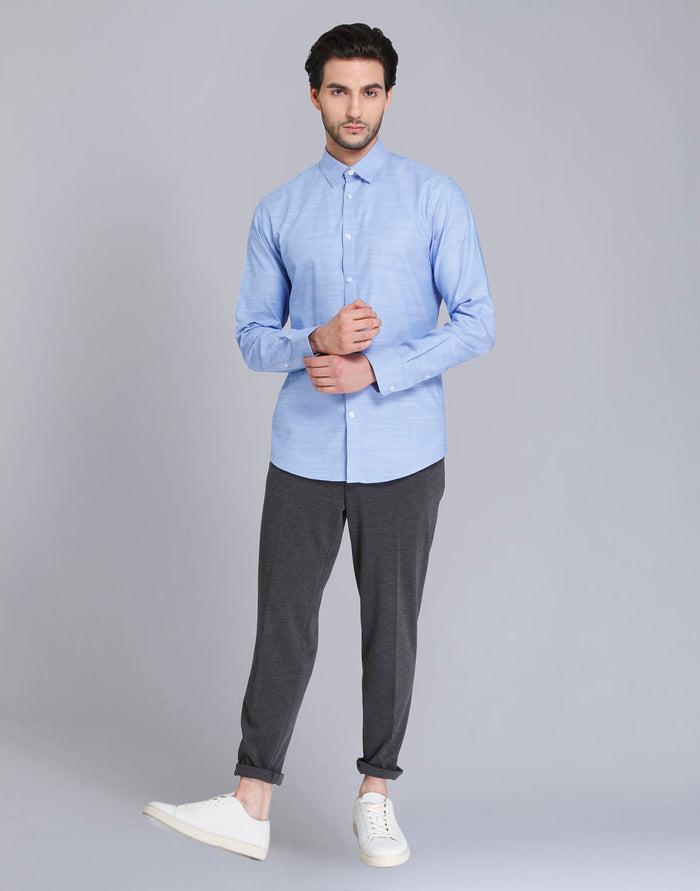 Blue Full Sleeves Shirt