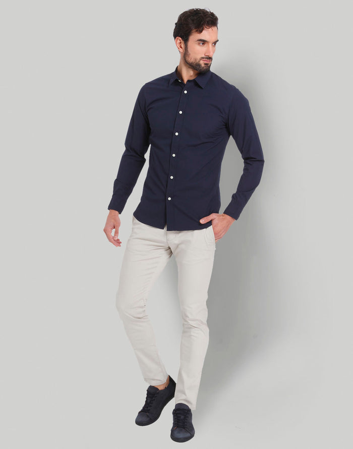 Blue Full Sleeves Shirt