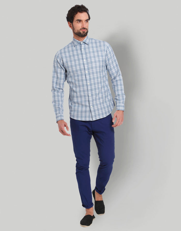 Blue Full Sleeves Shirt