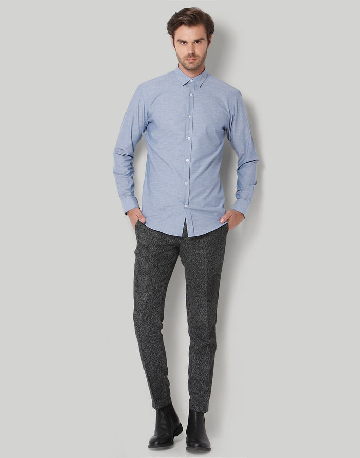 Blue Full Sleeves Shirt