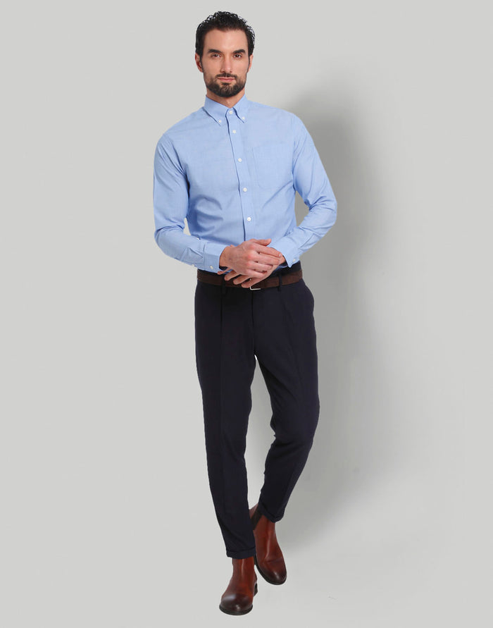 Blue Full Sleeves Shirt