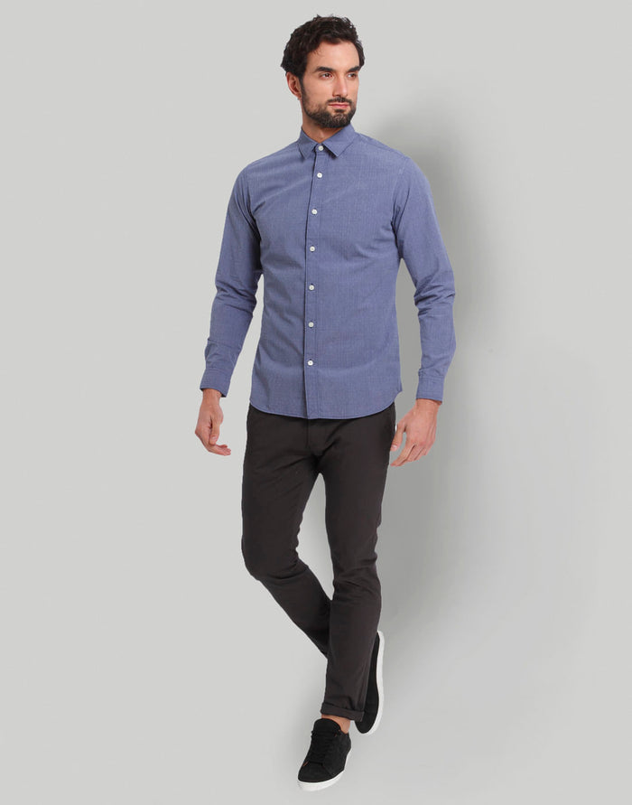 Blue Full Sleeves Shirt