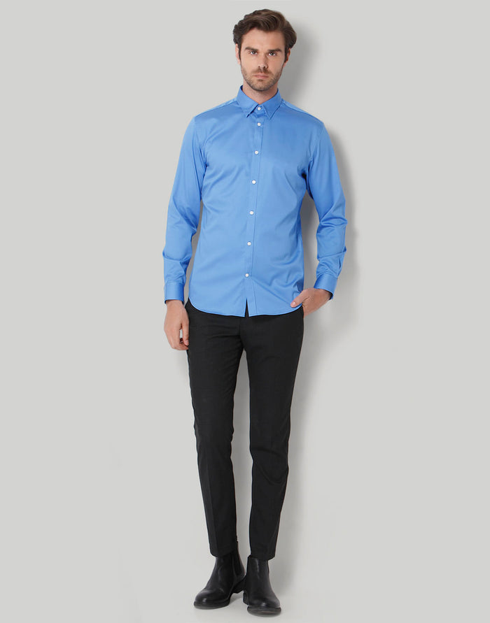 Blue Full Sleeves Shirt