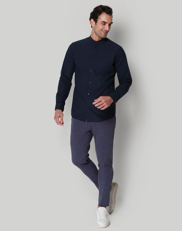 Blue Full Sleeves Shirt