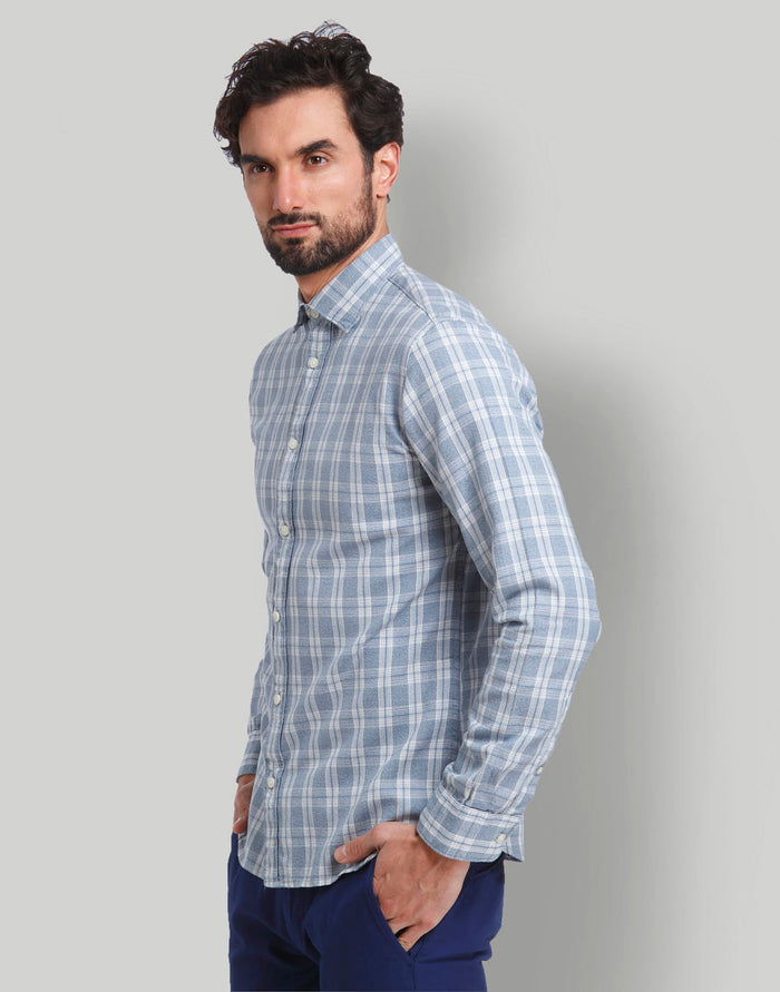 Blue Full Sleeves Shirt
