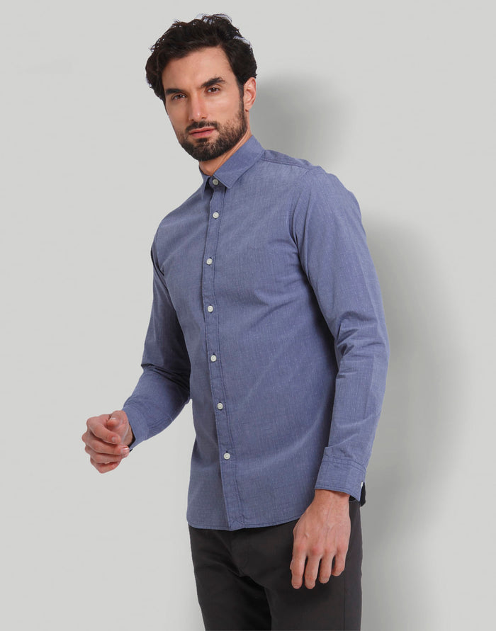 Blue Full Sleeves Shirt