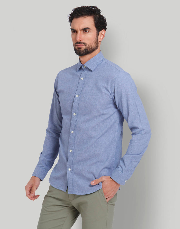 Blue Full Sleeves Shirt