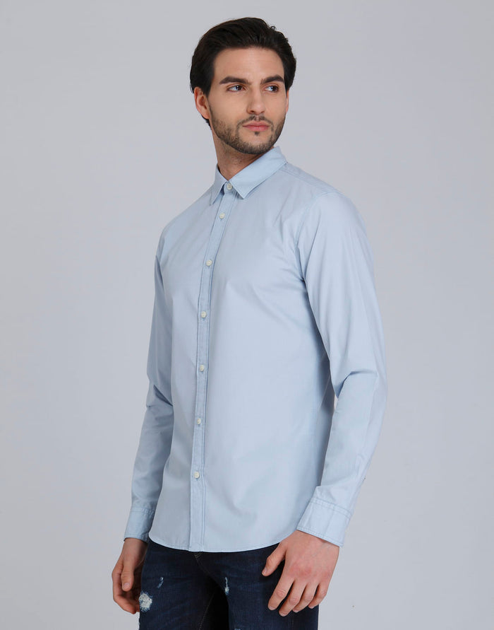 Blue Full Sleeves Shirt