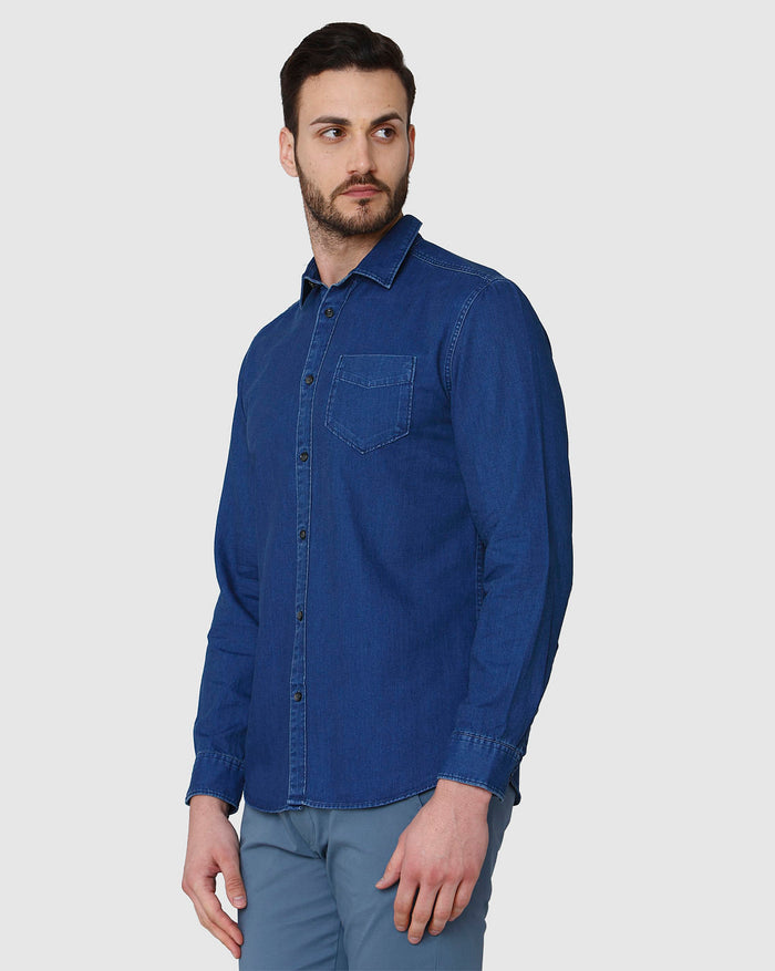 Blue Full Sleeves Shirt