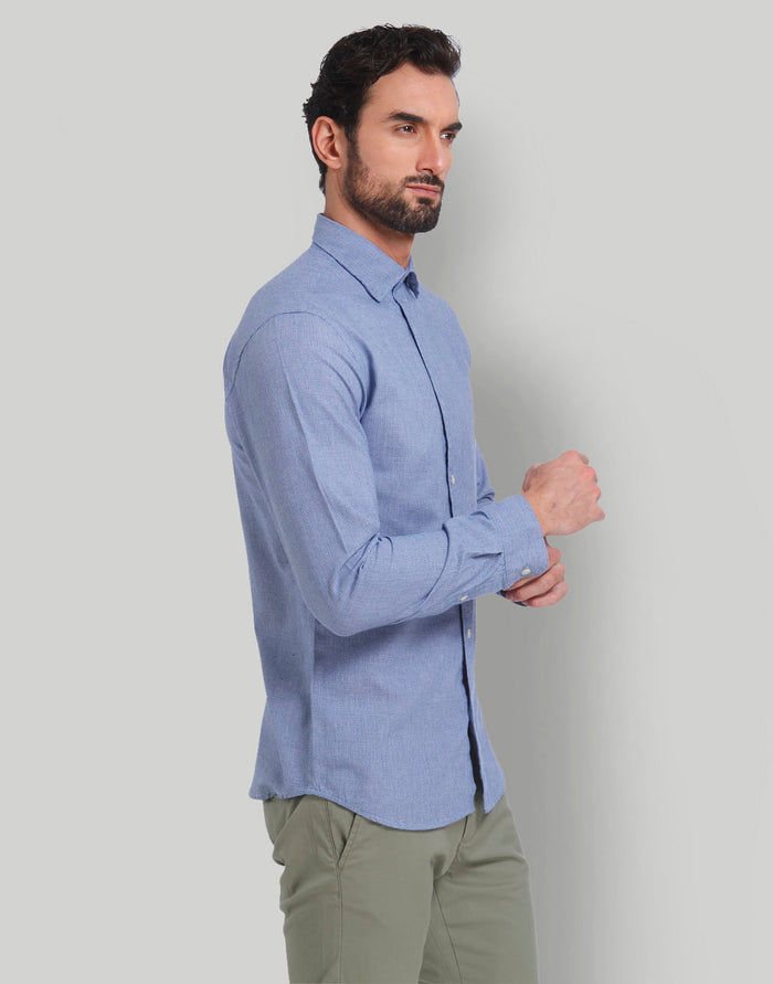 Blue Full Sleeves Shirt