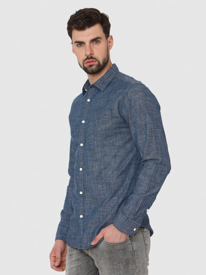 Blue Full Sleeves Shirt